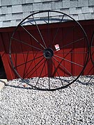 Black Metal Wagon Wheels