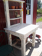 Cream Brown Potter's Table