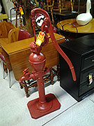 Old Well Pump Painted Red