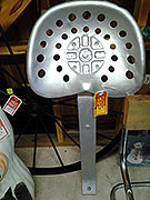 Silver Tractor Seat with Stand